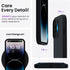 ORNARTO iPhone 14 Pro Case 6.1" - Slim Liquid Silicone, 3 Layers, Soft Gel Rubber, Microfiber Lining, Black.