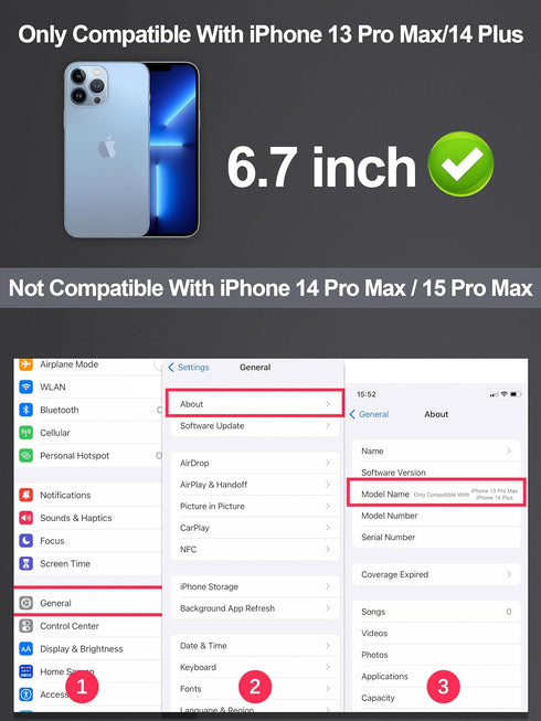 Privacy Screen Protector Compatible for iPhone 13 Pro Max/iPhone 14 Plus Tempered Glass 6.7 Inch, Purple Gradient HD