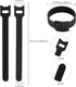 120PCS 6 Inch MVYC Reusable Cable Ties Wire Ties Cord Organizer Cable Organizer Adjustable Management Black