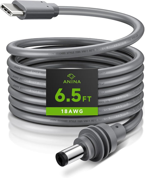 Anina USB-C to DC Power Cable for Starlink Mini (2M/6.5FT) with Smart PD