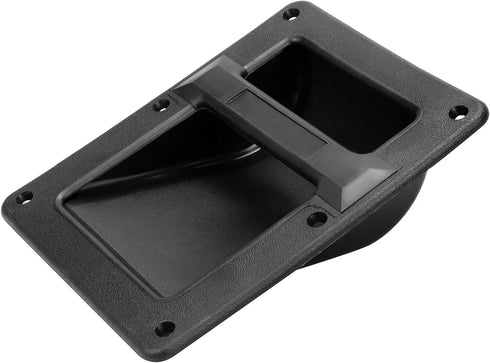 QWORK Plastic Speaker Cabinet Handles, 4 Pack Heavy Duty Recessed Holder, 6.38" x 8.5" x 2", Black