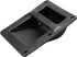 QWORK Plastic Speaker Cabinet Handles, 4 Pack Heavy Duty Recessed Holder, 6.38" x 8.5" x 2", Black