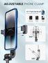 ANXRE 50" Selfie Stick Tripod with Fill Light and Stable Base, Extendable Phone Tripod with Detachable Wireless Remote