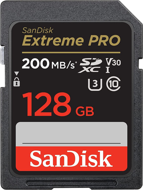 SanDisk 128GB Extreme Pro Memory Card Bundle for Nikon D3400, D3300, D750, D5500, D5300, D500, AW130, W100, L840, A900