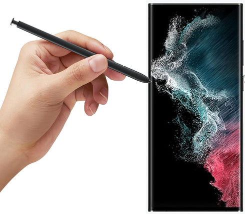 2 Pack Galaxy S22 Ultra Pen Replacement - Samsung Galaxy S22 Ultra 5G S Pen Stylus Pen Without Bluetooth - Phantom Black