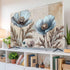 Yukro 75 Inch, 65"x37" Blue Broccoli Indoor TV Dust Cover, Rustic Farmhouse Floral Retro Brown Plant Elastic TV