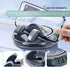 DACIRTY 360 Dashboard Cell Phone Holder with Parking Number Plate, Degree Rotating Adjustable Spring Clamped Plastic