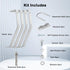 10 Inch (2-Leg 2-Leg) XRDS-RF Antenna Wall Mount Heavy-Duty Stand Off Wall Mast Mount Windproof Mounting Bracket for TV