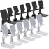 Wonderjune 12 Pcs Cell Phone Stand Desk Table Adjustable Angle Height Phone Stand