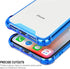 SALAWAT iPhone Xr Case, Clear Slim Anti Scratch Protective Cover with Reinforced Corners - Shockproof TPU Bumper, Blue