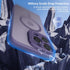 Magnetic Case for iPhone 14 Pro with KickStand, Camera Guard, Military Grade Drop Tested, Translucent Matte Purple