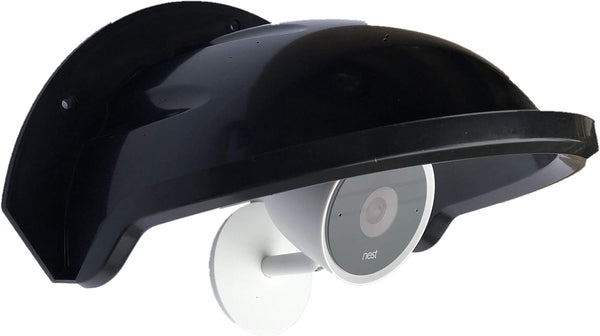 Universal Sun Rain Shade Camera Cover Shield for Nest/Ring/Arlo/Dome/Bullet Outdoor Camera - BLACK