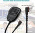 Hm-186ls Small Speaker Microphone, Compatible for Icom ID-31A ID-51A ID-52A, 3.5mm Audio Jack, 2-pin Connector