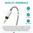 Focal Replacement Audio Cable with 6.35mm Adapter, 4ft Compatible with Focal Elear Elegia Clear Stellia Celestee