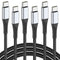 USB C to USB C Cable 3FT, 3-Pack 60W Braided Fast Charging Cord for iPhone 15 Pro Max, Samsung Galaxy S23 S22, Moto LG,
