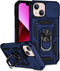 Hitaoyou iPhone 13 Case, Military Grade Shockproof with Camera Cover & Kickstand, Blue Protective Case