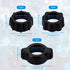 LUSTRIB 10 0.67"/17mm (3 Pcs Tightening Nut for Replacement Car Mount Screw On, Ball Joint Fixed Adapter Ring