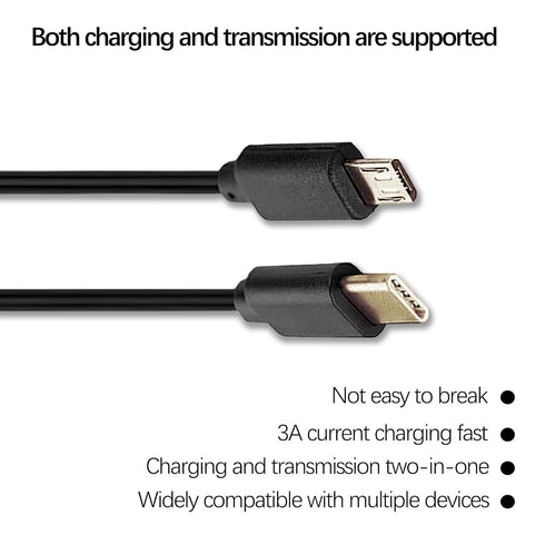 HSEUOPV (5 Replacement USB C to Micro USB Data Transmission Cable, Compatible with Kindle, Camera DJIGPS Game