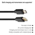 HSEUOPV (5 Replacement USB C to Micro USB Data Transmission Cable, Compatible with Kindle, Camera DJIGPS Game