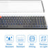 Geekria 90%-96% Keyboard Dust Cover, Clear Acrylic Keypads Cover for 100 Keys Computer Mechanical Wireless Keyboard,
