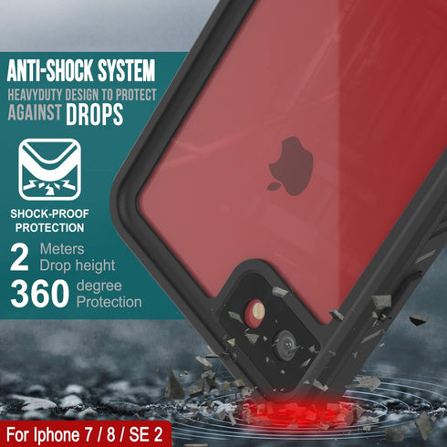 Punkcase Waterproof Case for iPhone 7, Extreme Series Slim Fit, IP68 Certified, Shockproof Armor Cover with Built-in