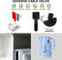 48Pcs Reusable Silicone Cable Ties, Elastic Cord Organizer, Travel Wire Management for Office, Home Desk