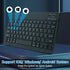 KUNSI Bluetooth Keyboard for iPad, Rechargeable Slim Portable Wireless Keyboard for iPad Tablets, Compatible for All