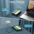EBL 8 Pack 2300mAh 8-Bay Rechargeable AA Batteries and Battery Charger with Built-in Charging Cable, Ni-MH Duable A