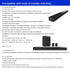 Suixing Sound Bar Mounts Universal Wall Mount Kit for Most Soundbars with Hardware Kit