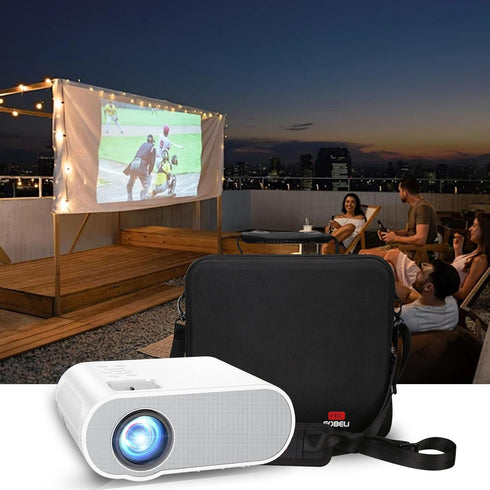 C10 10.8x10x4.1 Inches, FBLFOBELI Hard Carrying Projector Case Compatible with HOMPOW Mini Projector, Fits Most Major