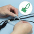 MECCANIXITY 250pcs 4 Inch Marker Cable Zip Ties, Self-Locking Nylon Wraps for Indoor and Outdoor Use, Green