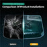 WIJMCTHC E-2008 E-208 2024 Foils(7 inch) Car modification Compatible With Peugeot Tempered Glass Screen Protector Car