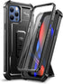 Dexnor for iPhone 12 Pro Max Case, Heavy Duty Military Grade Protection, Built-in Screen Protector, Kickstand, Dark