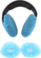 Tvoip 100Pcs Blue Non-Woven Sanitary Headphone Ear Cover, Disposable Super Stretch Covers for On Ear Headphones