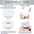 ULAK Clear Case for Airpods Pro 1st Generation, Soft TPU Transparent Shockproof Cover with Keychain, Front LED Visible