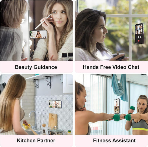 Giumel 8PCS Silicone Suction Phone Case Mount, Non Slip Suction Cup, Hands-Free Phone Accessories Holder for Selfies