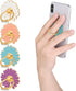Cute Daisy Finger Kickstands, 4 Pcs Metal Round 180°/360° Rotation Cell Phone Ring Holders with Knob Loop