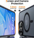 Meifigno Magic Mag Series iPhone 15 Pro Case, Black, Military Grade Protection, MagSafe Compatible, Translucent Matte