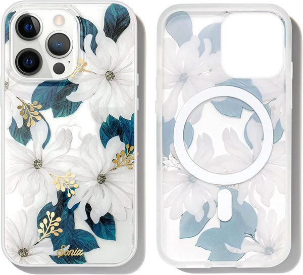 Sonix Floral iPhone 13 Pro Case, Compatible with MagSafe, 10ft Drop Tested, Delilah Flower Design