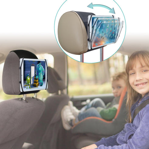 TFY Car Headrest Mount for 7-10 inch Fire, Fire HD, Kindle Tablets, Angle Adjustable Holder