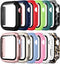 Pocoukate 12 Pack Case 40mm with Tempered Glass Screen Protector, Hard PC Compatible with Apple Watch Series SE/6/5/4