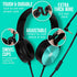 Premium Classroom Headphone with Microphone (5 Pack) - Kids Wired Earphones for K-12 Students & Teachers, Colorful