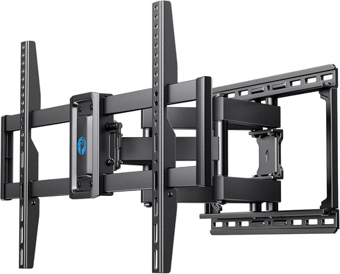 Pipishell Full Motion TV Wall Mount - Fits 37-75 inch Flat/Curved TVs up to 100lbs, Swivel and Tilt
