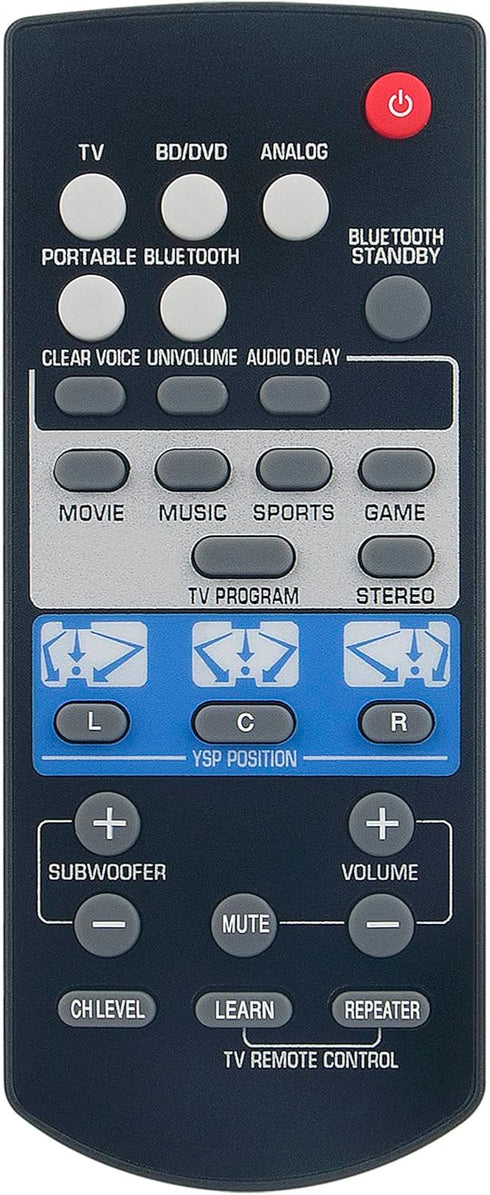 FSR80 ZG80760 Replacement Remote for Yamaha Digital Sound Projector YSP-1400 YSP-1400BL Speaker System