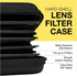 Koah Hard Shell Camera Filter Case for 8 Filters, Protective Organizer with Inner Padded Design