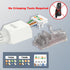 VCELINK Tool-Free RJ45 Connector, CAT6A Field Termination Plug, Gold Plated Modular Plug, UTP CAT6A Connector Tool Less for CAT6A, CAT6 Network Cable, 6 Pack