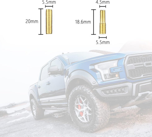 13 PCS Truck Antenna Adapter Accessories for Truck/Car Kit, 11 Screws & 2 Rubber Washers Replacement for Toyota, Jeep,
