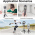 Mechrig 360 Shoe/3-Section (SY028) Extendable Mini Tripod Selfie Stick Kits, Vlogging Tripod Camera Handheld with Ball
