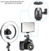 Neewer Mini Tripod Ball Head Mount with Phone Holder, Compatible with Compact DSLR Camera, Load Up to 4.4 lbs