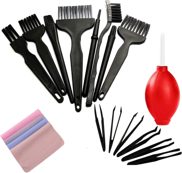 Small Anti Static ESD Safe Cleaning Dust Brush Kit for Phone Computer Keyboard Laptop Screen Camera Lens, ESD Precision